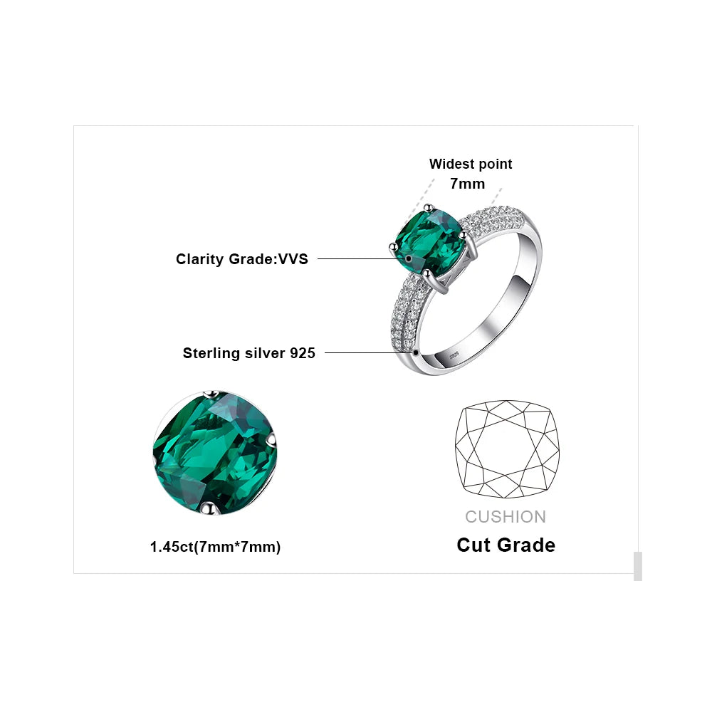 Green Emerald Rings for Women