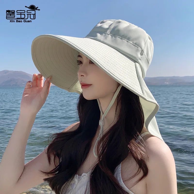 Outdoor Sun Bucket Hat for Women Girls