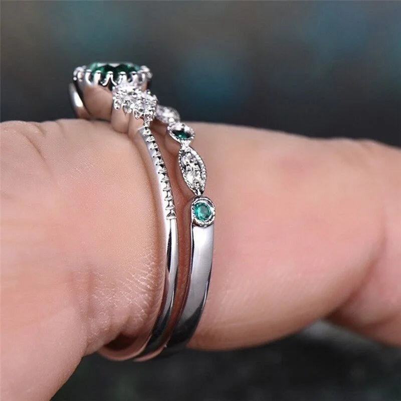 Emerald Zircon Crystals for Women