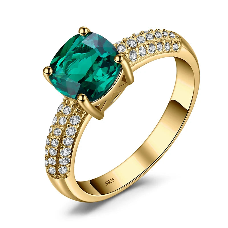 Green Emerald Rings for Women