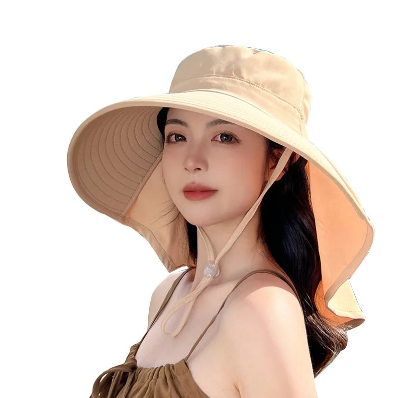 Outdoor Sun Bucket Hat for Women Girls