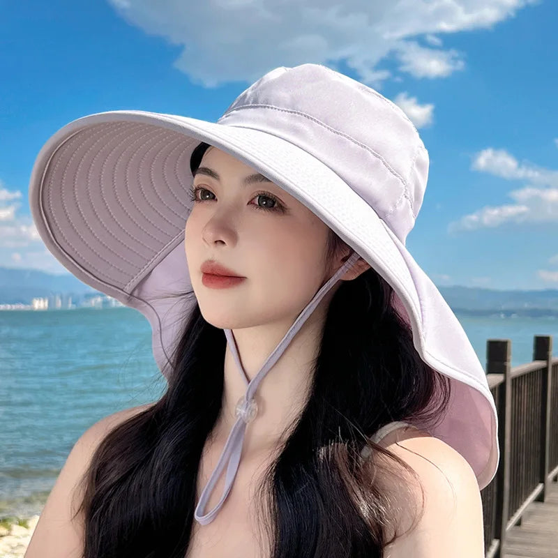 Outdoor Sun Bucket Hat for Women Girls