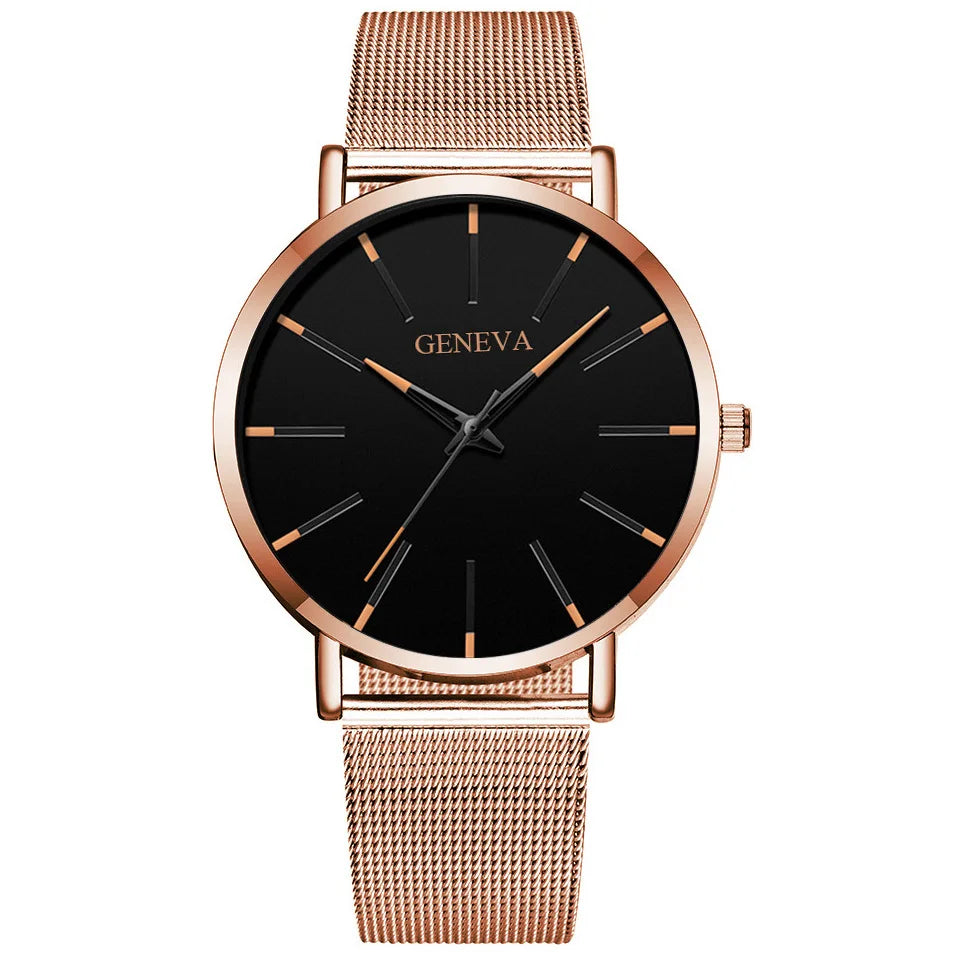 Top Brand Fashion Minimalist Ultra-thin Watch Men's Business