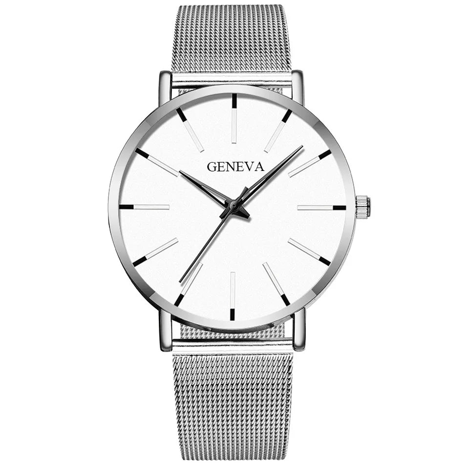 Top Brand Fashion Minimalist Ultra-thin Watch Men's Business