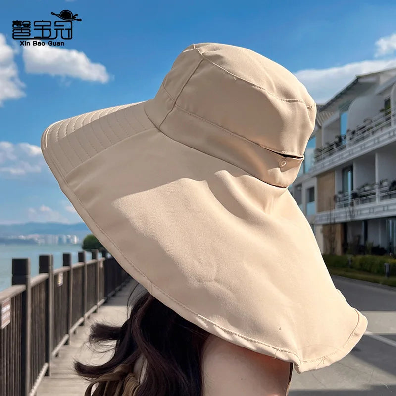 Outdoor Sun Bucket Hat for Women Girls