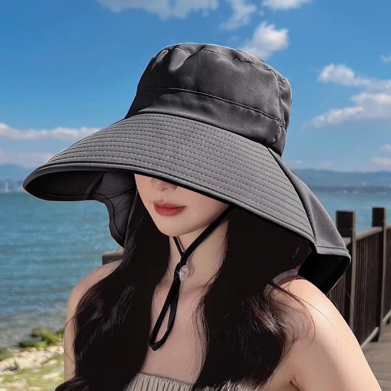 Outdoor Sun Bucket Hat for Women Girls